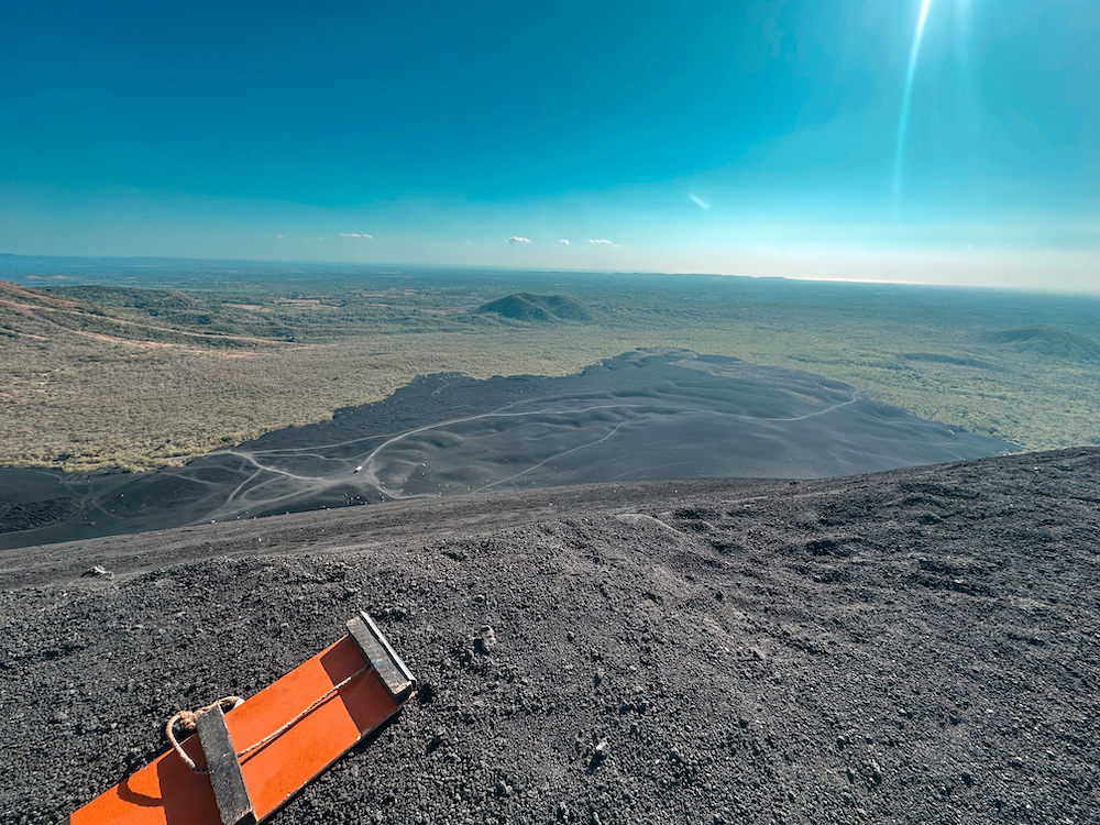 Volcano boarding at Cerro Negro