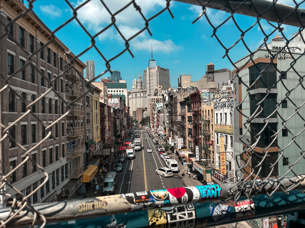 View of Chinatown from the Manhattan Bridge