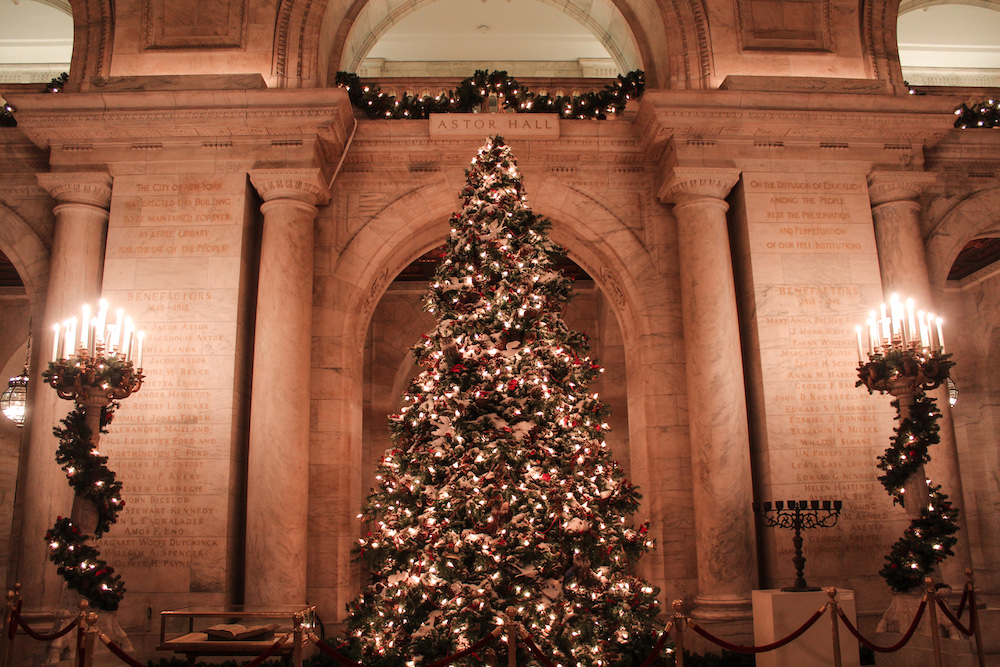 New York Public Library Christmas Tree