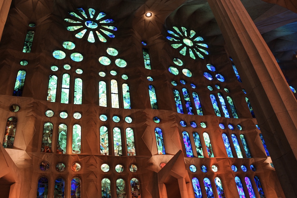 Stained Glass in Sagrada Familia